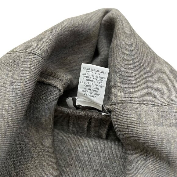 Soft Surroundings Cotswold Wool Blend Cowl Neck Pullover Tunic Sweater Gray S - Picture 9 of 11